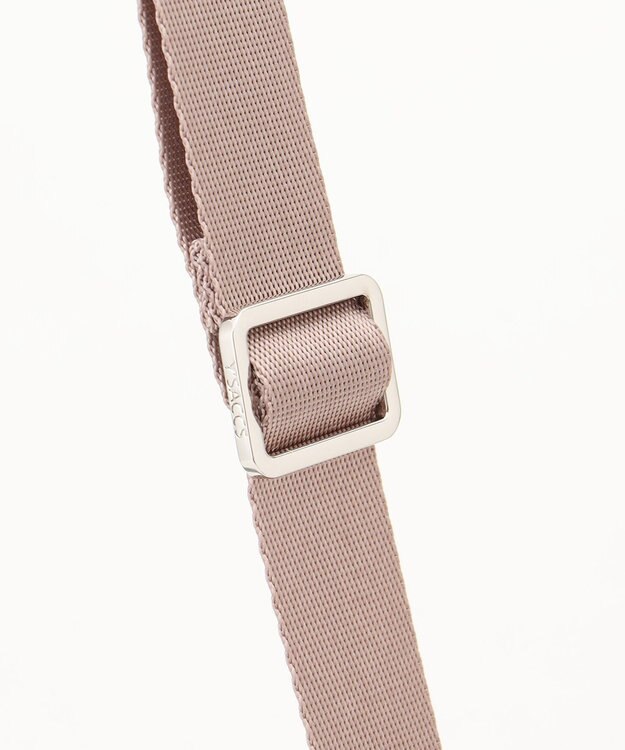 Y'SACCS ダブルタブ　トラベルショルダーバッグ ライトグレー