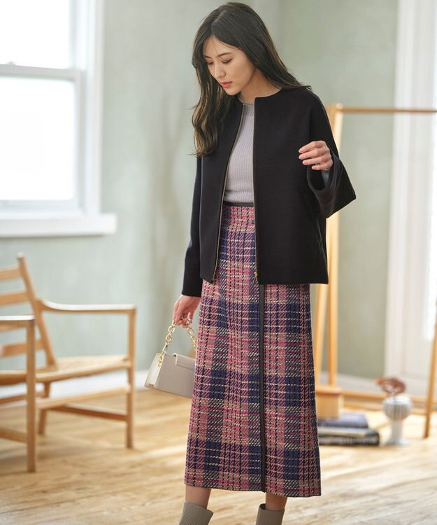 ANY SIS ウールライクドルマンショート コート ネイビー