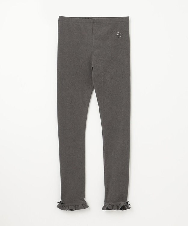 組曲 KIDS 【150-160㎝】あったか レギンス グレー系