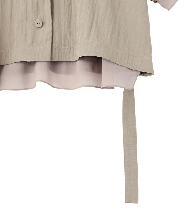 YECCA VECCA 【UVカット/遮熱/接触冷感】COOL袖シアージャケット Gray Beige