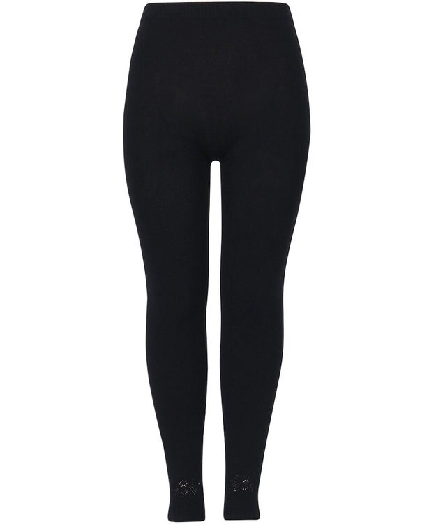 Wing あったかオーバーパンツ 薄手 軽いはきごこち やさしい肌あたり 足首丈 毛パン 秋 冬 ER0713 ウイング／ワコール ブラック