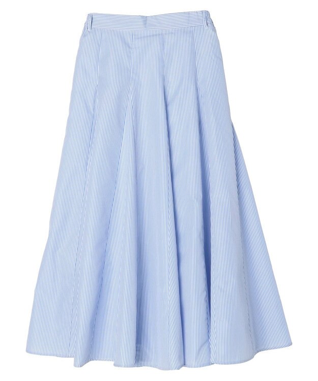 Green Parks ・ＳＵＧＡＲ　ＳＰＯＯＮ　ストライプフレアスカート Sax