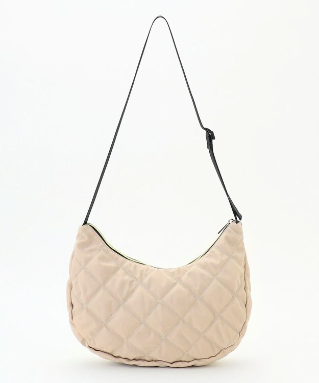 ANY キルティングショルダーバッグ ベージュ