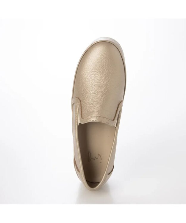 ing <ing>【WEB限定】【サスティナブル】厚底スリッポンスニーカー ゴールド