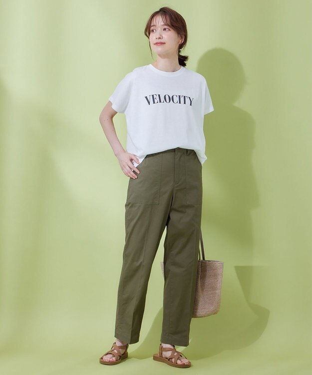 ANY ドルマンスリーブロゴTシャツ オフ