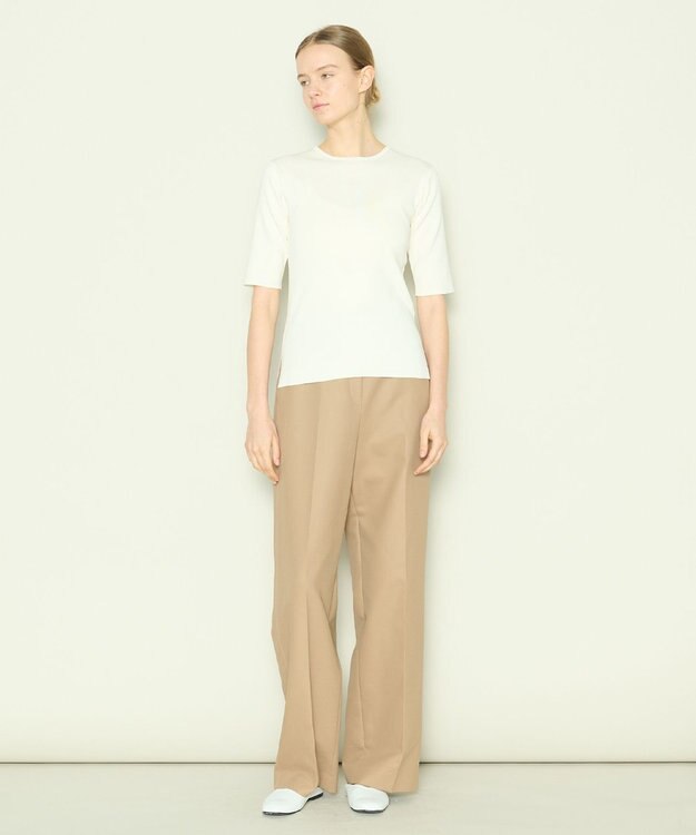 JOSEPH 【洗える】フィールコットン　ニットTEE Ivory