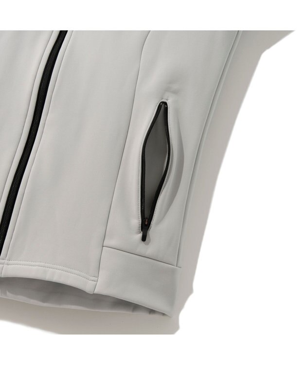 ZERO HALLIBURTON 【洗える】超軽量ブルゾン 82748 保温 ストレッチ セットアップ可能 ジャージ スウェット ゴルフ ZHG-W10b グレー