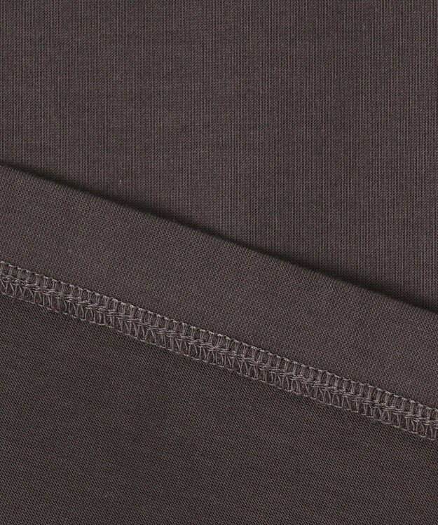 23区 L 【洗える】ハイエンド フレアスリーブ Tシャツ ダークブラウン系