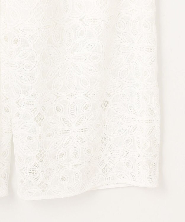 自由区 【カタログ掲載・洗える】フラワータイルレース パンツ オフホワイト