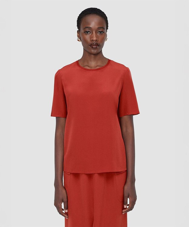 JOSEPH クレープドソワ　ブラウス　NEW RUBIN Spice