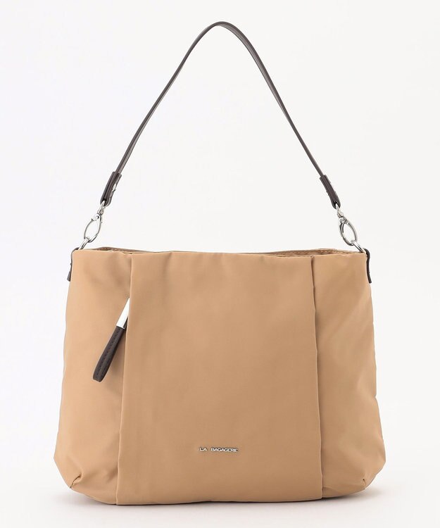 LA BAGAGERIE 多収納ナイロン2WAYショルダー ベージュ