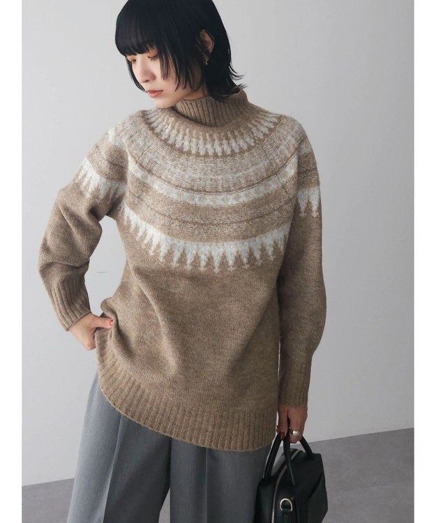 Green Parks 求心柄ニットプルオーバー