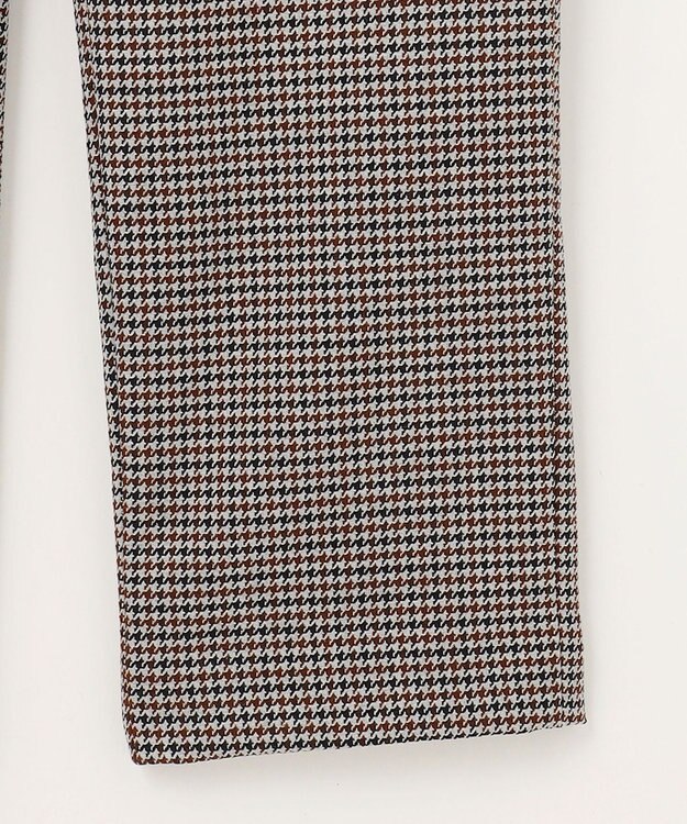 J.PRESS LADIES S 【洗える】30/2 TR ドビー ガンクラブ テーパード パンツ ライトグレー系3