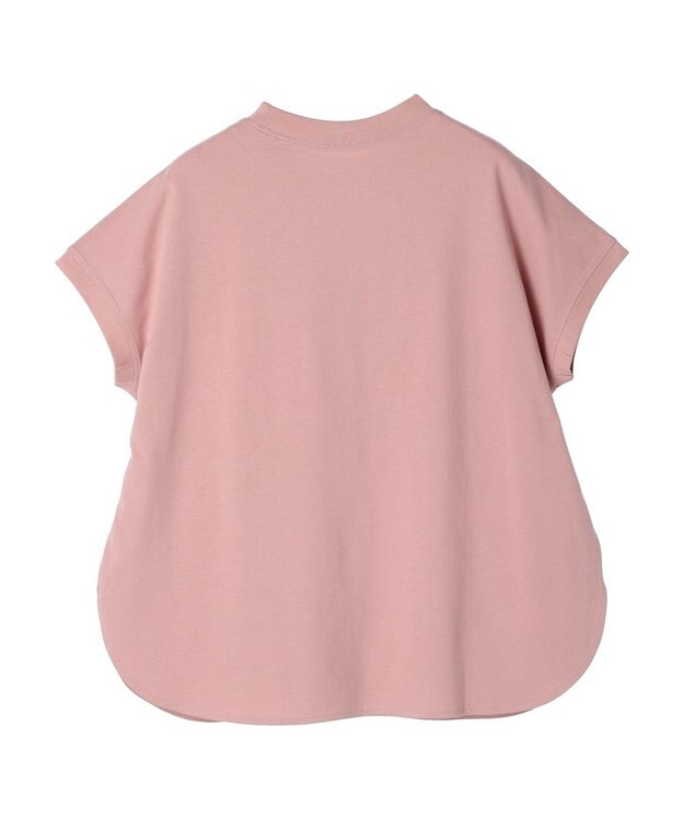 Green Parks 汗染み防止フレンチスリーブロゴＴシャツ Pink