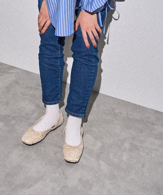 AMERICAN HOLIC グリッターパンプス Beige