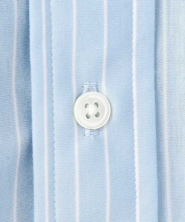 J.PRESS MEN 【KANEMASA JERSEY】【きちんと見え、快適な着心地】ストライプジャージ ボタンダウンシャツ / JAPAN MADE サックスブルー系1