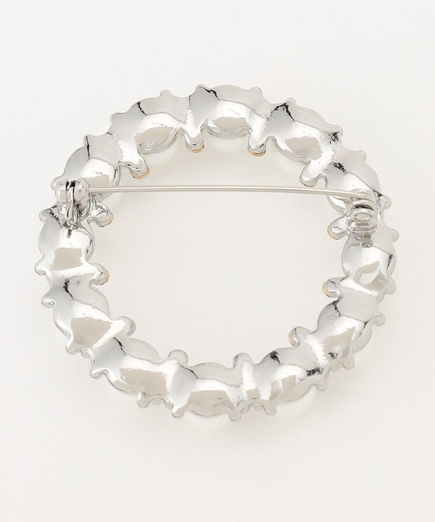 23区 【VERY3月号掲載】パールリング ブローチ シルバー系