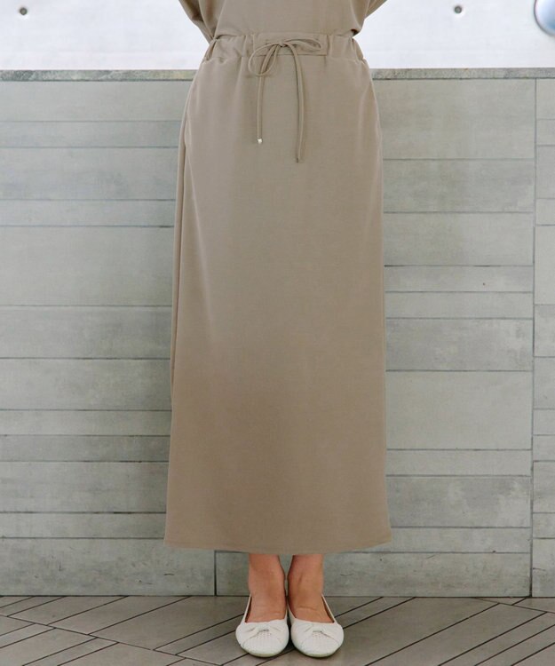 Tiaclasse 【選べる】フレア＆タイトカノコスカート セミタイト：ベージュ