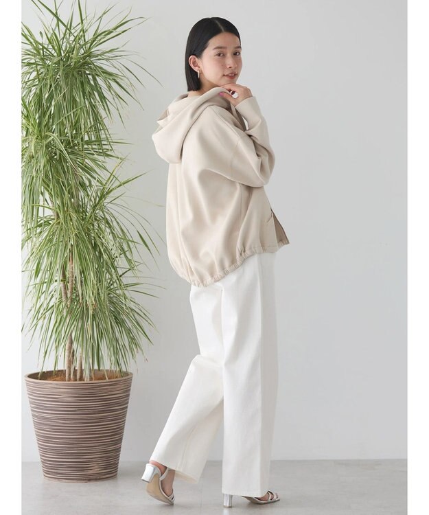 AMERICAN HOLIC バックドレープポンチパーカー Light Beige