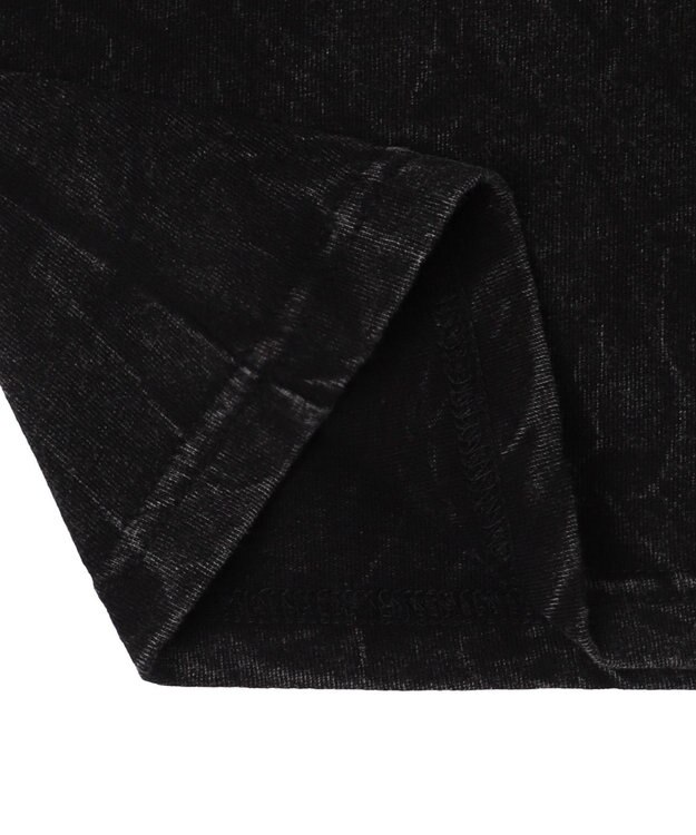 WEGO 【ユニセックス着用ITEM】ケミカルウォッシュグラフィックT（LS） ブラック