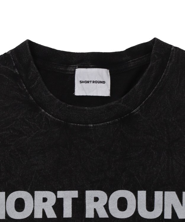 WEGO 【ユニセックス着用ITEM】ケミカルウォッシュグラフィックT（LS） ブラック