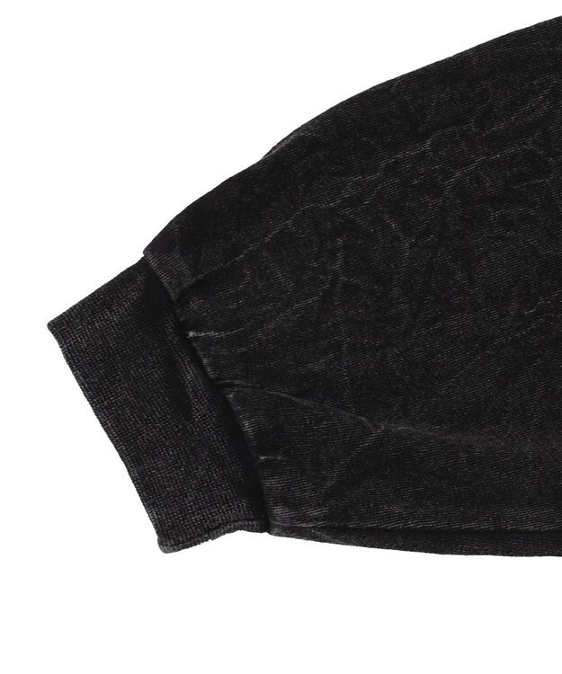 WEGO 【ユニセックス着用ITEM】ケミカルウォッシュグラフィックT（LS） ブラック