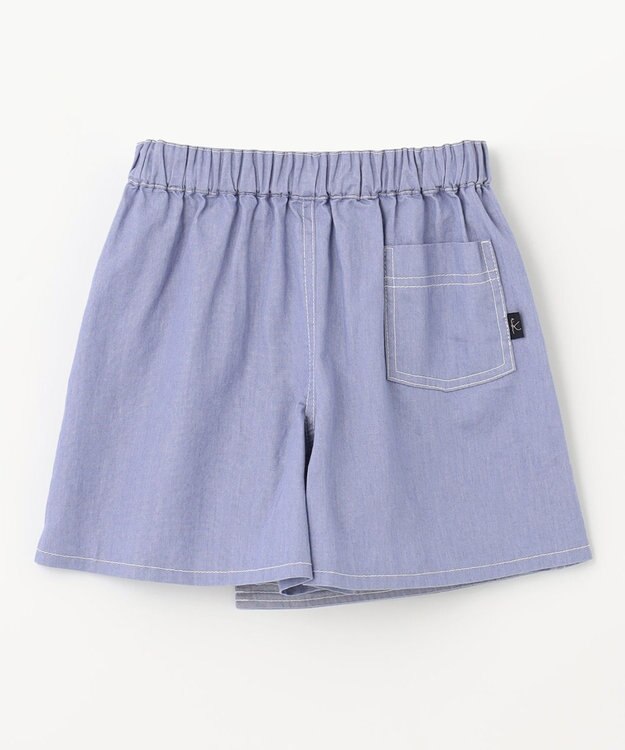 組曲 KIDS 【150-160cm】デニム ショートパンツ ブルー系