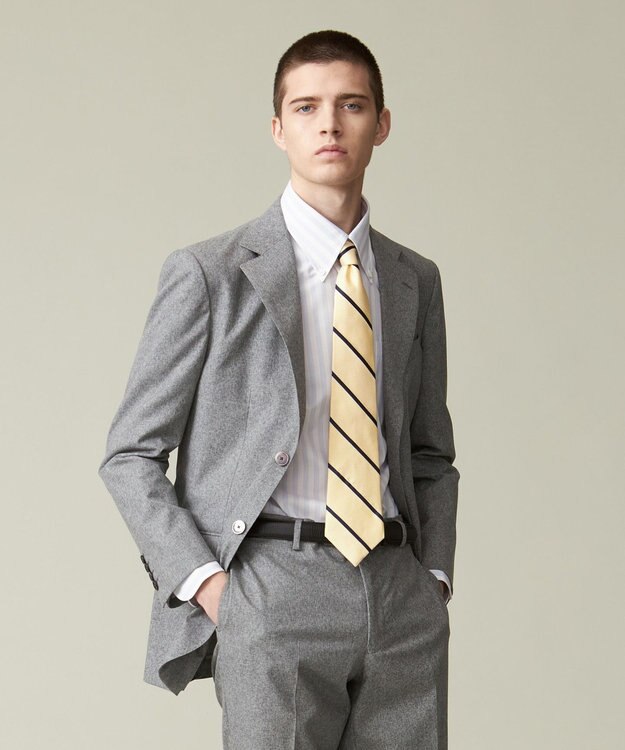 J.PRESS MEN 【J.PRESS MOVING / セットアップ対応】GUABELLO LEGENDサマームリネ ジャケット ライトグレー系