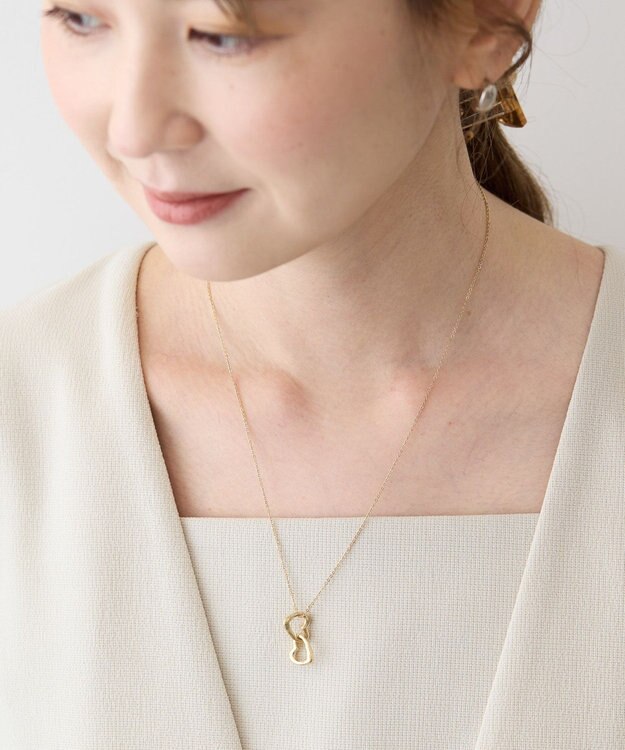 AMERICAN HOLIC ダブルハートネックレス Gold
