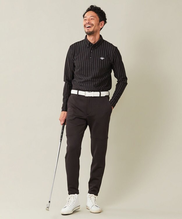 23区GOLF 【2Fondation/MEN】ボンディング ジャージーパンツ ブラック系