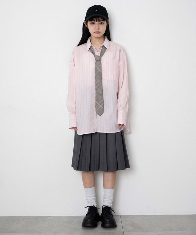 WEGO ボリュームBIGシャツ ピンク