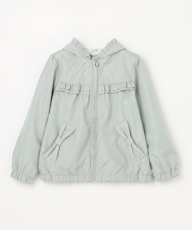 ANY KIDS フード取り外し リバーシブル ブルゾン ミント
