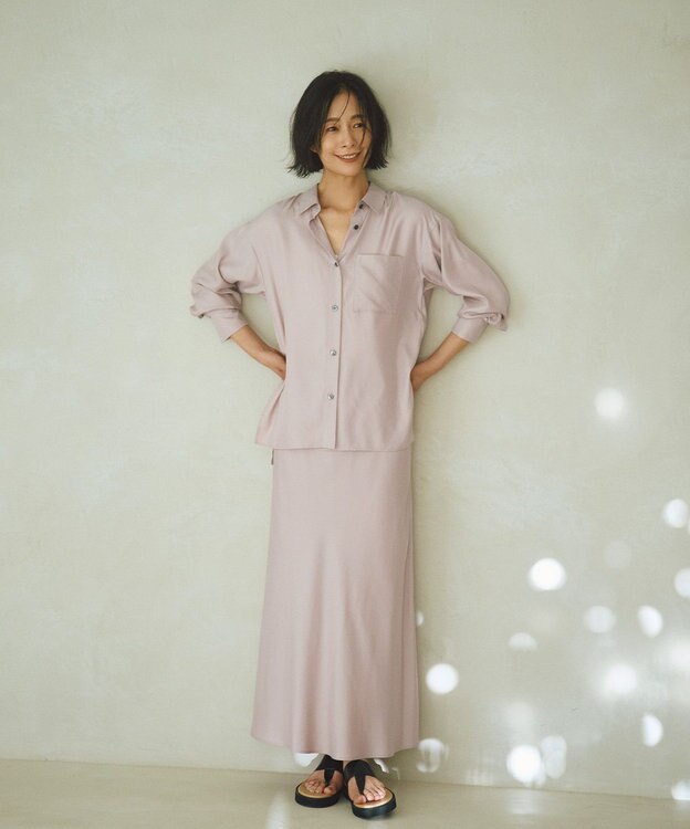 uncrave フィブリルシャンブレー ミドルシャツ 【WEB限定】ピンク