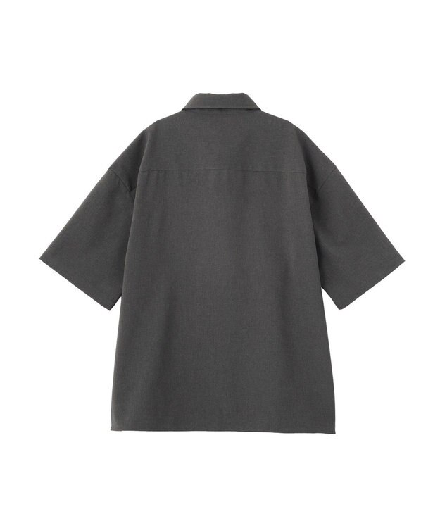 CRAFT STANDARD BOUTIQUE タイ付き半袖シャツ Gray