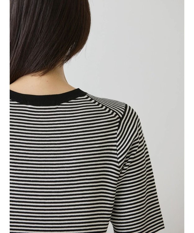 AMERICAN HOLIC ５分袖リブニットプルオーバー Border