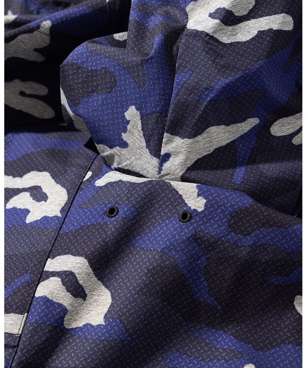 JOSEPH ABBOUD MOUNTAIN 【ストレッチ/軽量/撥水/ポケッタブル】エンボスカモフラージュ パーカー ネイビー系6