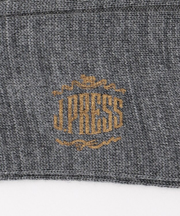 J.PRESS MEN 【カジュアル】ウールリブソックス グレー系