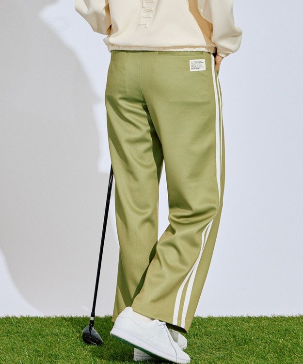 PW CIRCULUS 【WOMEN】イージーワイドパンツ ゴルフウェア レディース カーキ系