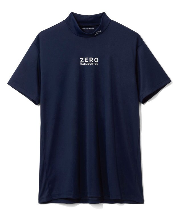 ZERO HALLIBURTON 【防透け】 モックネック Tシャツ ZHG-A4S4 82814 ゴルフウェア ネイビー
