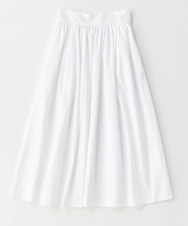uncrave 【撥水・UVカット・接触冷感】プルーフナイロン フレアスカート ホワイト