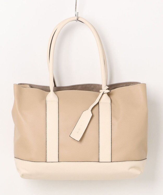 UNBILLION カシュカシュ cachecache / パーテーションPUトートバッグL ベージュ