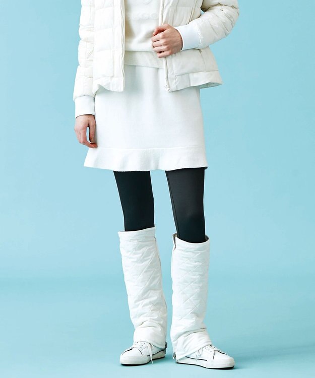 23区GOLF ニットアップでレディなスタイリングを【WOMEN】【洗える】ニットスカート アイボリー系