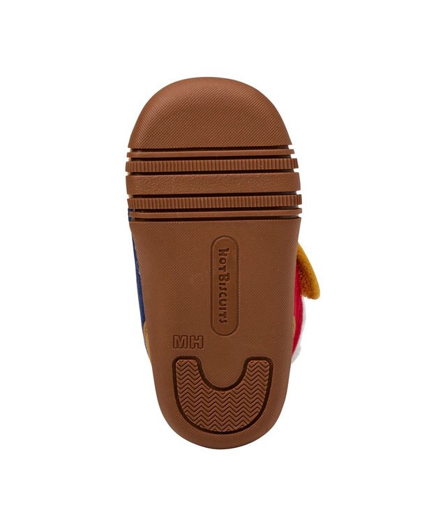 MIKI HOUSE HOT BISCUITS 【11.5-13.5cm】 かかと顔ドン あったかボア付き ファーストシューズ マルチカラー