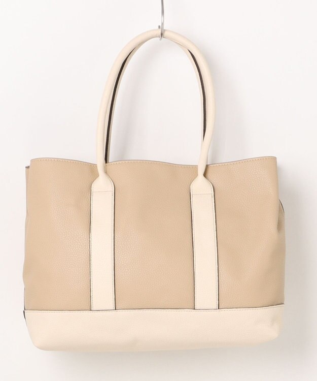 UNBILLION カシュカシュ cachecache / パーテーションPUトートバッグL ベージュ