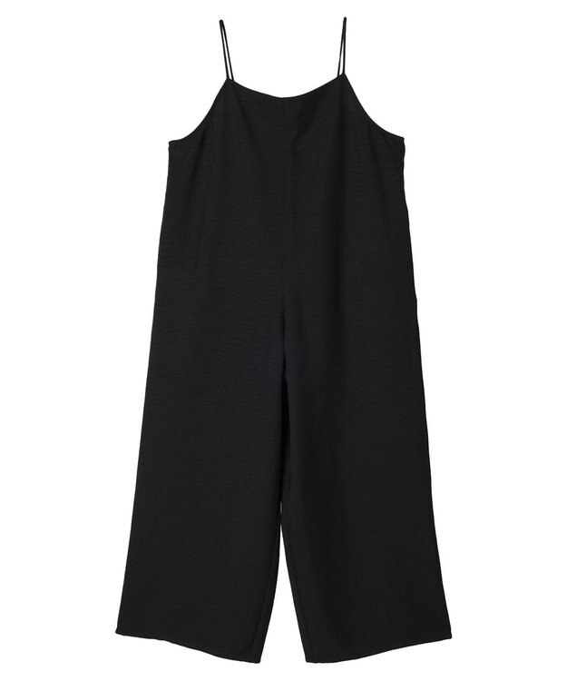 Green Parks 細ひもゆったりサロペット Black