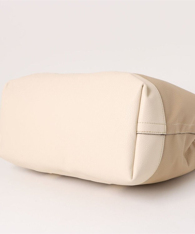 UNBILLION カシュカシュ cachecache / パーテーションPUトートバッグL ベージュ