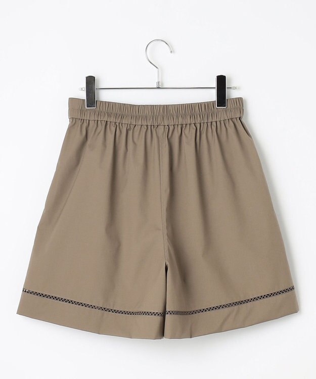 #Newans 【洗える/セットアップ可能】ハシゴレースハーフパンツ カーキ