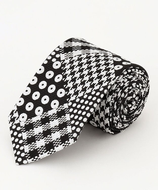 JOSEPH HOMME クラシックパッチワーク　ネクタイ ブラック系7