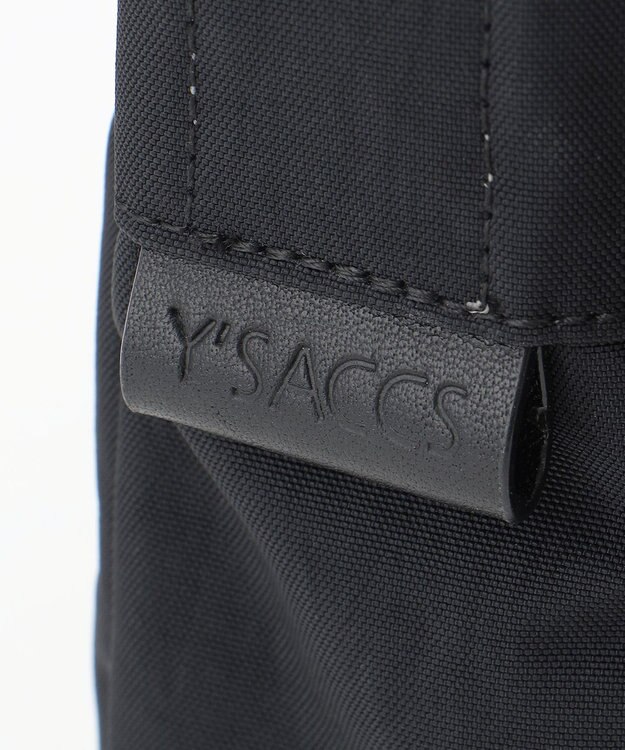 Y'SACCS 【ムック本掲載】クリンクルナイロン　ダブルポケットショルダー ブラック