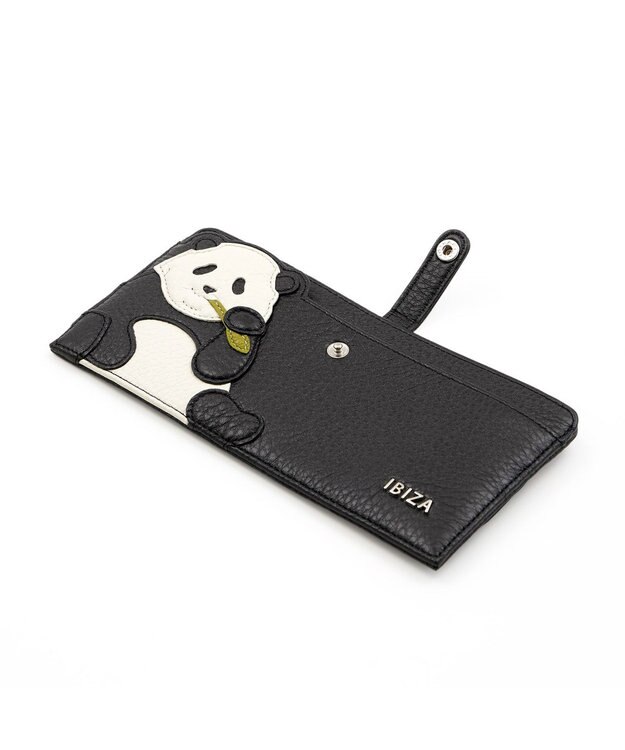 IBIZA アニマーダ　牛革　マルチケース（パンダ） 黒